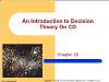 Chapter 20: An Introduction to Decision Theory On CD