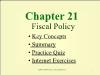 Chapter 21: Fiscal Policy