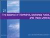 Chapter 21: The Balance of Payments, Exchange Rates, and Trade Deficits