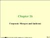Chapter 26: Corporate Mergers and Antitrust