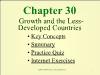 Chapter 30: Growth and the Less-Developed Countries