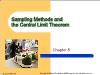 Chapter 8: Sampling Methods and the Central Limit Theorem