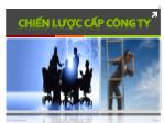 Chiến lược cấp công ty