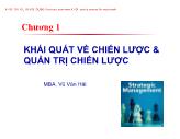 Chương 1 Khái quát về chiến lược & quản trị chiến lược