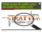 Chương 1: Tổng quan về chiến lược và quản trị chiến lược