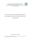 Các bước tiếp cận xoá đói giảm nghèo và phát triển bền vững tài nguyên miền núi cấp làng xã