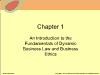 Chapter 1: An Introduction to the Fundamentals of Dynamic Business Law and Business Ethics