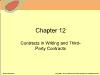 Chapter 12: Contracts in Writing and Third-Party Contracts