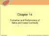 Chapter 14: Formation and Performance of Sales and Lease Contracts