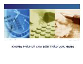 Khung pháp lý cho đấu thầu qua mạng