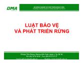 Luật bảo vệ và phát triển rừng