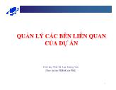 Quản lý các bên liên quan của dự án