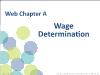 Web Chapter A: Wage Determination